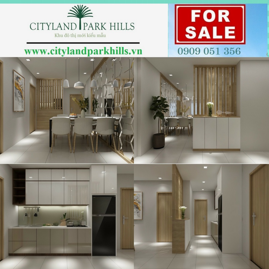 Thiết kế nội thất căn hộ cityland park hills2 phòng ngủ